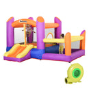 Castello Giostra Gonfiabile 300x280x170 cm con Scivolo e Piscina Multicolor