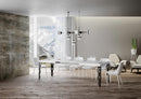 Tavolo Allungabile 140-244x80x77 cm Karamay Bianco Frassino  