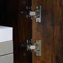 Mobile Porta TV fino a 55" 110x40x50 cm con Vano Aperto e Armadietto in Legno Marrone