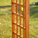 Arco da Giardino Pergola 160x60x215 cm in Legno Marrone Chiaro