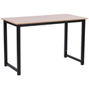 Scrivania da Ufficio 120x60 cm in Metallo  Natural Nera