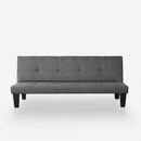 Divano Letto Clic Clac 166x76x71 cm in Tessuto Grigio Scuro