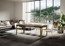 Tavolo Allungabile 160-264x90x77 cm Flame Noce