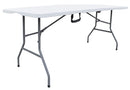 Tavolo Catering Rettangolare Pieghevole 180x70x74 cm Becker Bianco
