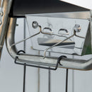 Barbecue a Carbone Carbonella 96x61x72 cm in Acciaio Nero