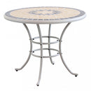 Tavolo Rotondo Perse Ø90x74 h cm in Acciaio Tortora