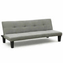 Divano Letto 175x80x70 cm in Microfibra Grigio