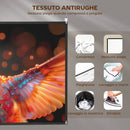 Telo per Proiettore 120" 16:9 HD 4K-8K Pieghevole e Portatile Antipiega e Lavabile Bianco      