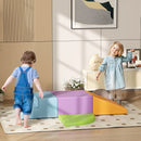 Set 4 Costruzioni Morbide per Bambini 1-3 Anni in Schiuma e Pelle PU Multicolore      