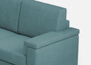 Divano 3 Posti 208x85x85 cm Marrak in Tessuto Petrolio