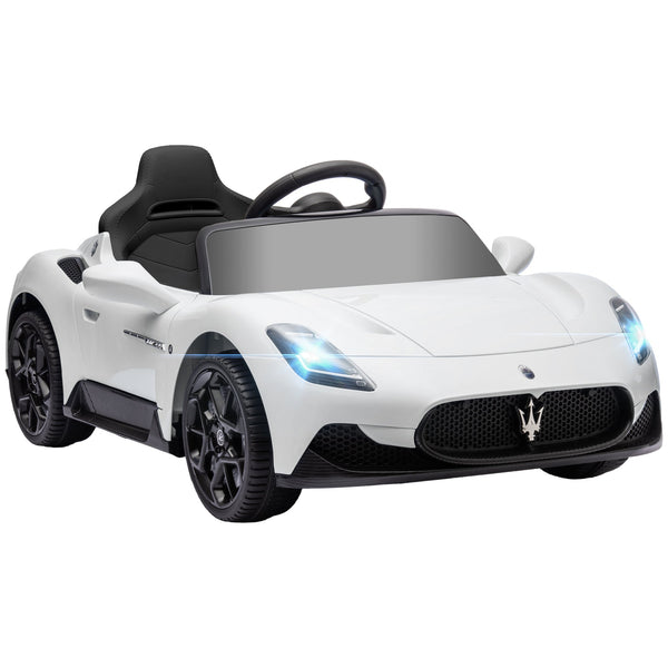 Macchina Elettrica per Bambini Licenza Maserati MC20 Velocità 3-5km/h Bianco sconto