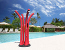 Doccia Solare da Esterno Giardino 23L Miscelatore e Lavapiedi Arkema Happy Cherry