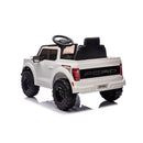 Macchina Elettrica per Bambini Ford Raptor 12V con Telecomando Bluetooth Luci LED e Tappetini Inclusi Bianco