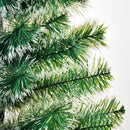 Albero di Natale Artificiale Innevato 150 cm 416 Rami Verde e Bianco  