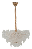 Lampadario Soffitto Ibiscus Ø47x30 cm in Vetro e Ferro Multicolor      