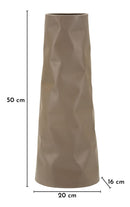 Vaso Norimberga 16x20x50 cm in Ferro Crema      