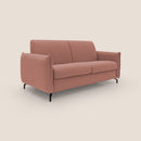Divano Letto 3 Posti 195x95x96 cm in Tessuto Salmone