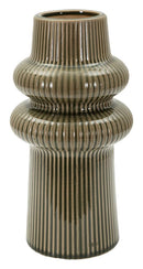 Vaso Armony Ø13x25 cm in Ceramica Verde      