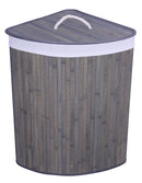 Cesto Portabiancheria 37x37x60 cm in Bamboo Collection Grigio