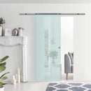 Porta Scorrevole Vetrata 77,5x205 cm Smerigliata 
