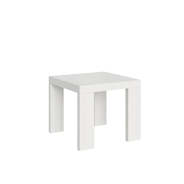 Tavolo Allungabile 90-246x90x77 cm Roxell bianco frassino sconto