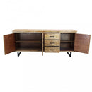 Mobile Barret 200x45x83 h cm in Legno Marrone