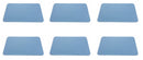 Set 6 Tovagliette 45x30x0,2 cm in Pvc Villa d'Este Home Tivoli Texas Verdi