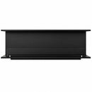 Camino a Bioetanolo da Incasso Trifacciale 150x30x50 cm Giove 3 Lati Aperti Struttura in Acciaio Nero