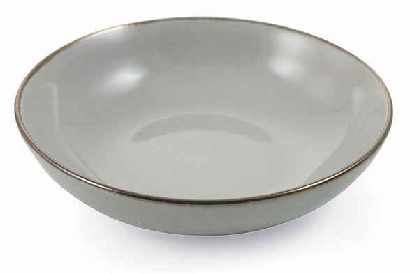 Set 6 Piatti Fondi Ø20x5 cm in Gres Villa d'Este Home Tivoli Royal Passion Grigio Chiaro sconto