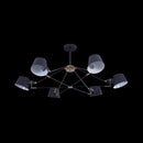 Lampadario Modern in Metallo Abigail Nero
