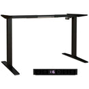 Struttura Scrivania Elettrica Regolabile in Altezza 71-116 cm con Modalità Defaticante in Acciaio  Nero