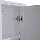 Mobile a Colonna da Bagno Salvaspazio 6 Ripiani Legno Bianco 40x30x170 cm 