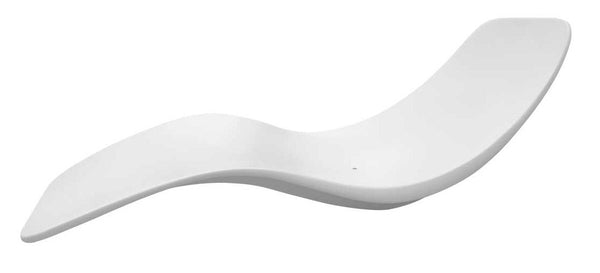Lettino Chaise Longue da Giardino 154x63x62 cm in Vetroresina Sined Antares Bianca sconto