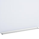Lavagna Bianca da Parete in Vetro 90x60x0,4 cm con Pennarelli e Cancellino 
