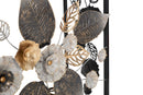 Console Glam Dark 111,8x41,9x80 cm in Ferro e MDF e Specchio Multicolor      
