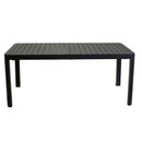Tavolo Allungabile da Giardino 180/240x100xh75 cm in Alluminio Cleveland Antracite