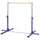 Barra da Ginnastica per Bambini 3+ Anni 194x121x92-150 cm in Acciaio e Legno Massello di Faggio Viola
