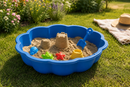 Piscina Sabbiera Flower in Plastica 57L Ø76x20,5cm Blu