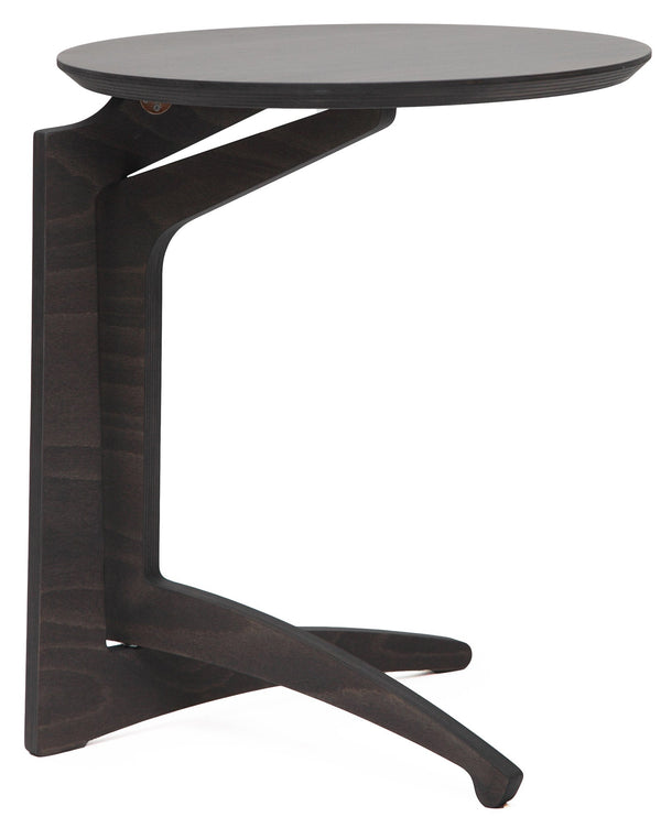 Tavolino Pieghevole da Salotto Ø53x63 cm in Legno Grigio Scuro prezzo