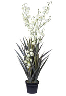 Yucca Artificiale con Vaso Altezza 125 cm Verde