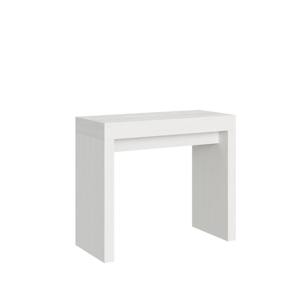 Consolle Allungabile 90-196x42x77 cm in Nobilitato Bianco prezzo