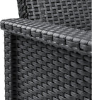 Set Tavolino e 2 Poltrone da Giardino Effetto Rattan Keter Emma Balcony Antracite