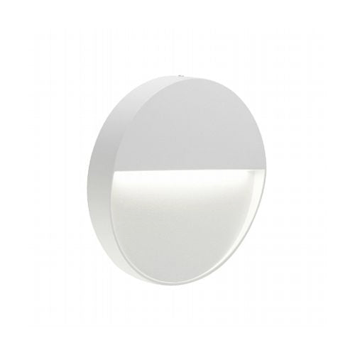 prezzo Faretto Segnapassi a Semi Incasso da Esterno a LED Piccolo Sovil Geo Round Bianco