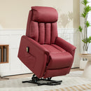Poltrona Relax Reclinabile Alzapersone Elettrica con Telecomando Rosso   