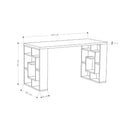 Scrivania 140x60x75 cm Labirent 140 tortora bianco