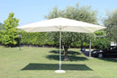 Ombrellone da Giardino 3x4 m Palo Ø25 mm Mercurio in Acciaio Tortora Telo Beige
