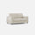 Divano 2 Posti 168x85x85 cm Marrak in Tessuto Latte