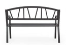 Panca 2 Posti 123x57x87h cm Janelle Antracite 