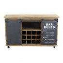 Mobile Edmond 123x41x74 h cm in Legno Marrone