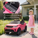 Macchina Elettrica per Bambini Licenza Ufficiale Land Rover Discovery 12V con Telecomando Rosa  